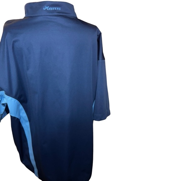 MASTERS TECH Mens Size XL Performance quarter Zip Golf Pullover Windshirt blue - Picture 2 of 4